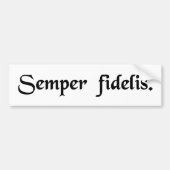 Altijd trouw. bumpersticker (Voorkant)