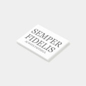 Altijd trouw - donker post-it® notes (Schuin)