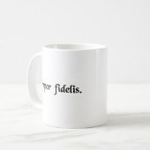 Altijd trouw. koffiemok (Voorkant links)