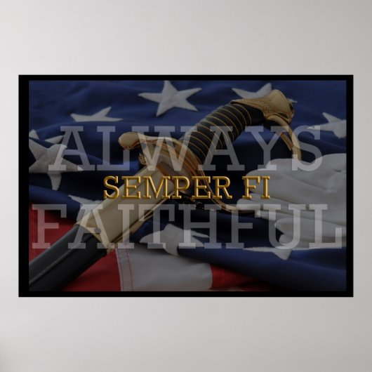 Altijd trouw - Semper-Fi-Poster Poster (Voorkant)