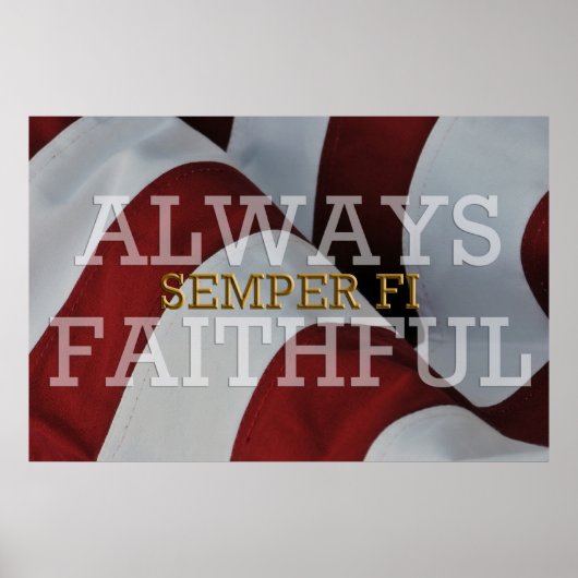 Altijd trouw - Semper-Fi-Poster Poster (Voorkant)