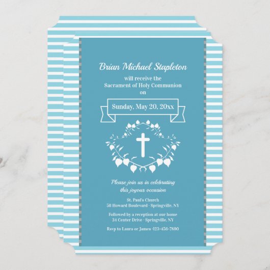 Altijd trouwe religieuze uitnodiging (Voorkant / Achterkant)