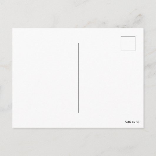 Altijd uniek autisme Briefkaart (Achterkant)