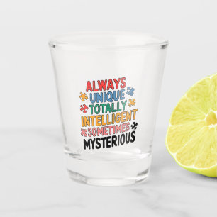 Altijd uniek, soms heel intelligent shot glas