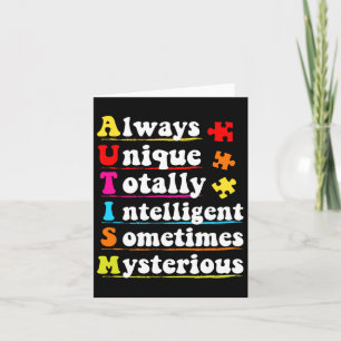 Altijd unieke Intelligent Autisme Bewustzijn Autis Kaart