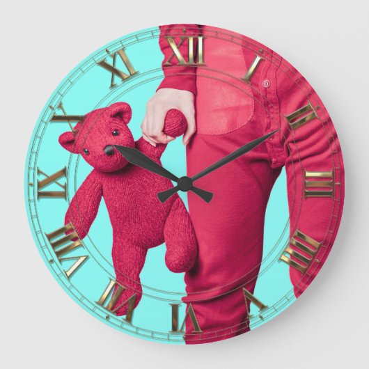 Altijd van het kind in mij houden grote klok (Voorkant)