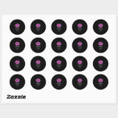Altijd van je houden Dank je Ronde Sticker (Vel)