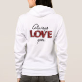 Altijd van je houden hoodie (Achterkant)