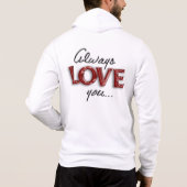 Altijd van je houden hoodie (Achterkant)