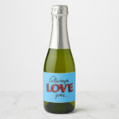 Altijd van je houden sparkling wijnetiket (Voorkant)