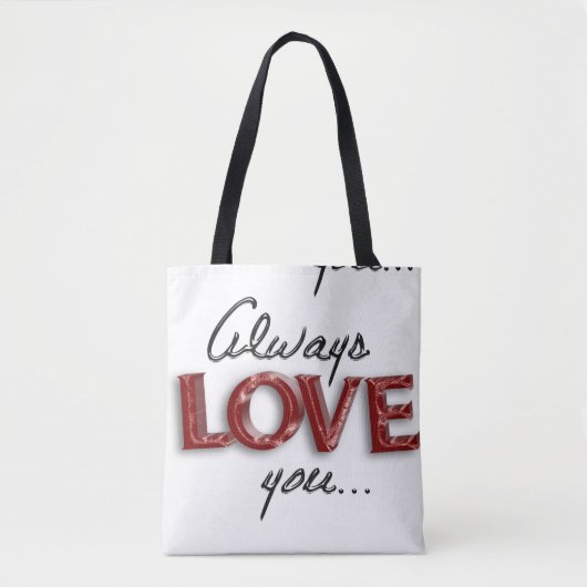 Altijd van je houden tote bag (Voorkant)