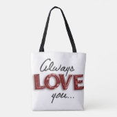 Altijd van je houden tote bag (Achterkant)