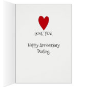 Altijd van je Jubileum Kaart houden (Binnen (Rechts))