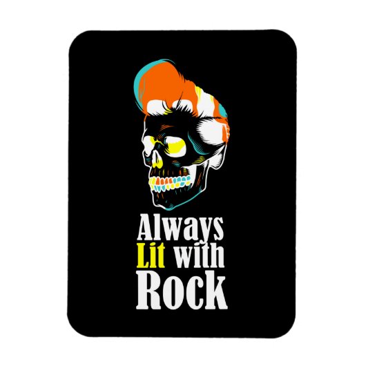 Altijd verlicht met rock magneet (Verticaal)