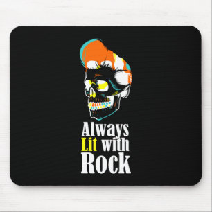 Altijd verlicht met rock muismat