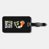 Altijd verlicht met rots bagagelabel (Achterkant horizontaal)