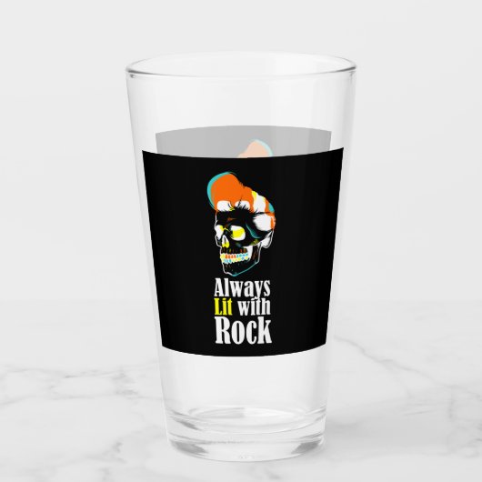 Altijd verlicht met rots glas (Voorkant)