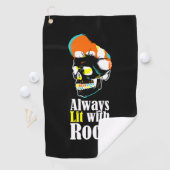 Altijd verlicht met rots golfhanddoek (Insitu)
