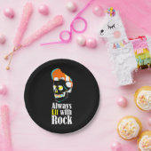 Altijd verlicht met rots papieren bordje (Feest)