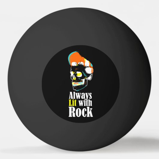 Altijd verlicht met rots pingpongbal (Voorkant)