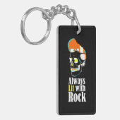 Altijd verlicht met rots sleutelhanger (Voorkant Links)