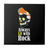 Altijd verlicht met rots tegeltje (Voorkant)