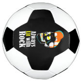 Altijd verlicht met rots voetbal (Gedraaid)