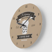 Altijd verse koffiebar grote klok (Hoek)