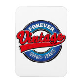 altijd vintage Gordes Frankrijk logo Magneet (Verticaal)