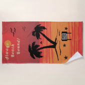 Altijd vlekvormende zon strandlaken (Voorkant)