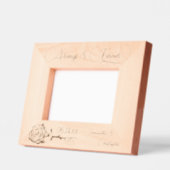 Altijd & voor altijd Elegant Roos Kleine bruiloft Gegraveerde Lijstjes (Links)