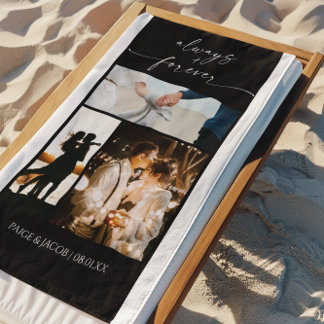 Altijd & voor altijd Modern Afbeelding Fotocollage Strandlaken