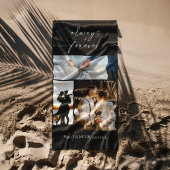 Altijd & Voor altijd Moderne Foto Collage Strandlaken