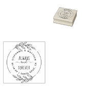 Altijd & voor altijd rustieke met de hand getekend rubberstempel (Gestempeld)