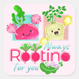 Altijd voor jou kiezen Motivatie Citaat Pun Vierkante Sticker