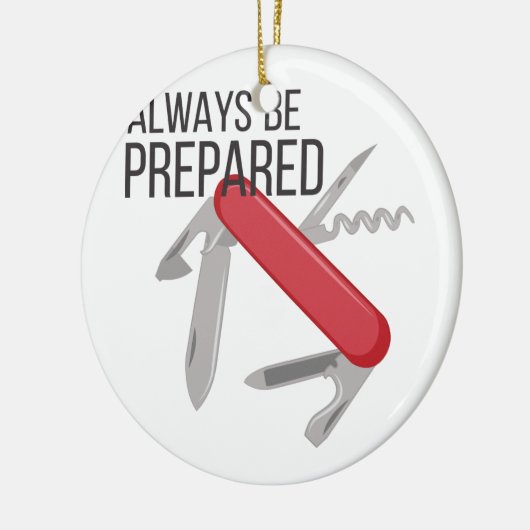 Altijd voorbereid keramisch ornament (Links)