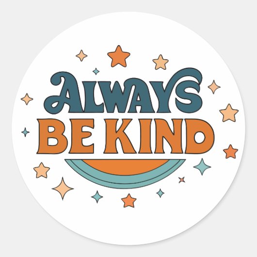 Altijd Vriendelijk Vinyl Sticker (Voorkant)