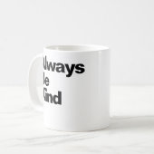 Altijd vriendelijke prijsaanduiding koffiemok (Voorkant links)