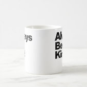 Altijd vriendelijke prijsaanduiding koffiemok (Center)