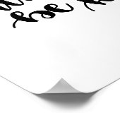 Altijd vriendelijke prijsopgave poster (Hoek)