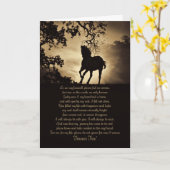 Altijd Vrij Paard Sympathiekaart Kaart (Gele Bloem)