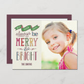 Altijd Vrolijk Vakantie Fotokaart Briefkaart (Voorkant / Achterkant)