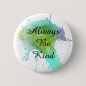 Altijd waterverf speld ronde button 5,7 cm (Voorkant)