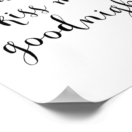 Altijd welterusten kussen poster (Hoek)