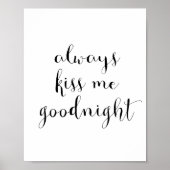 Altijd welterusten kussen poster (Voorkant)