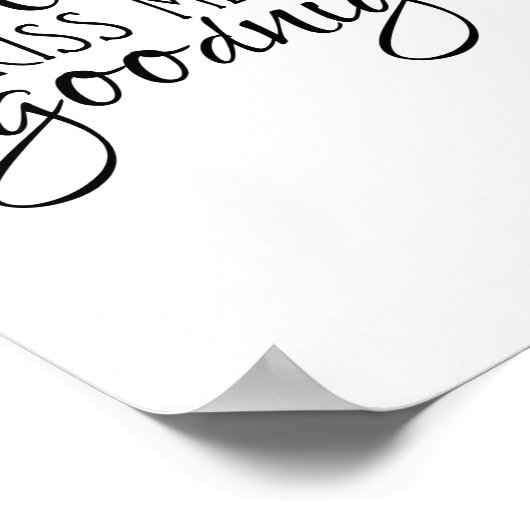 Altijd welterusten kussen poster (Hoek)