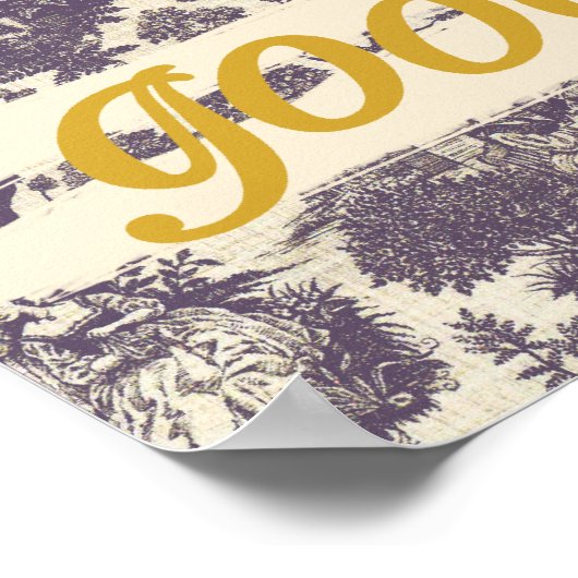 "Altijd welterusten." Poster (Hoek)