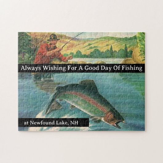 Altijd wensen voor een goede dag van Vis aanpassen Legpuzzel (Horizontaal)