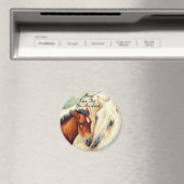 Altijd weten dat je geliefd bent - merrie & veulen magneet (Insitu (Vaatwasser))