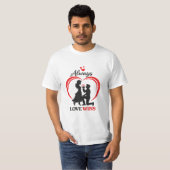 Altijd Wint Liefde Romantisch Koppel T-shirt (Voorkant volledig)